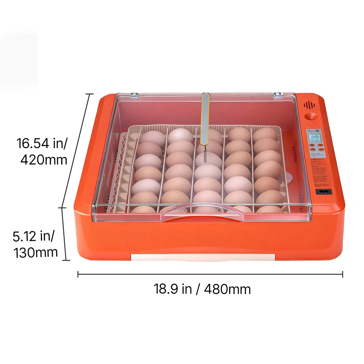SucceBuy Egg Incubator LED Candler Temperature Display Auto Humidity Control