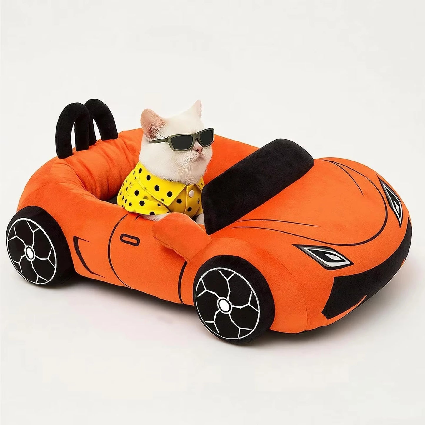 CWV Supercar Cat Bed Cozy Private Kitten Bed With Pillow