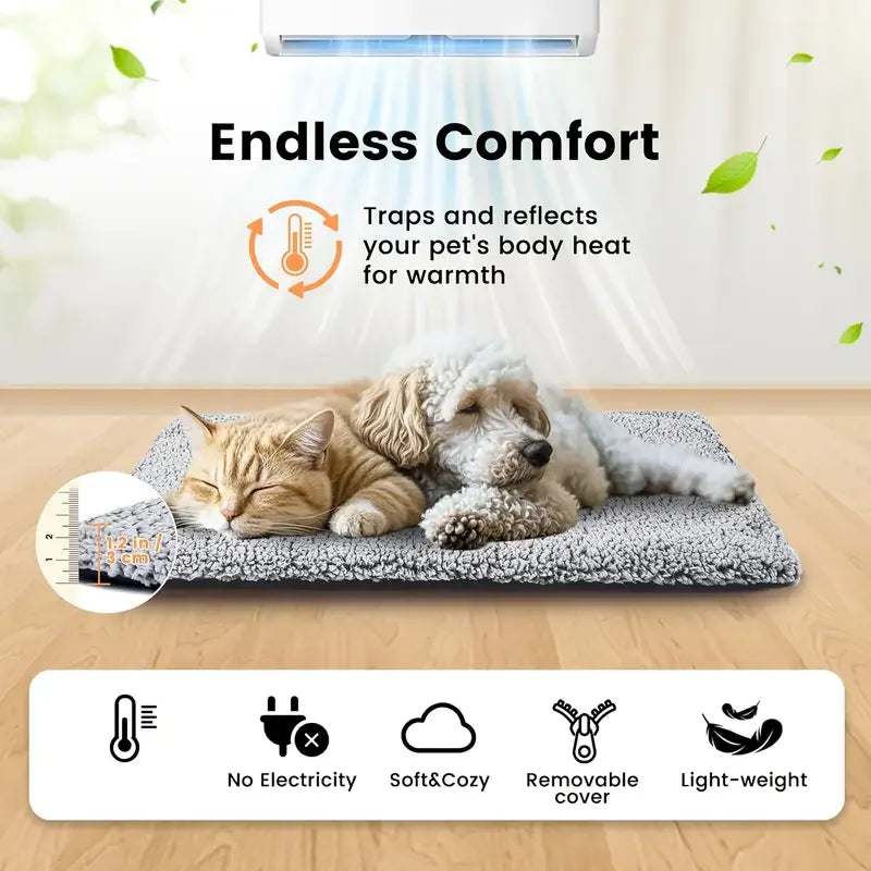 Self-Heating Pet Pad Blanket For Dogs And Cats No Electricity