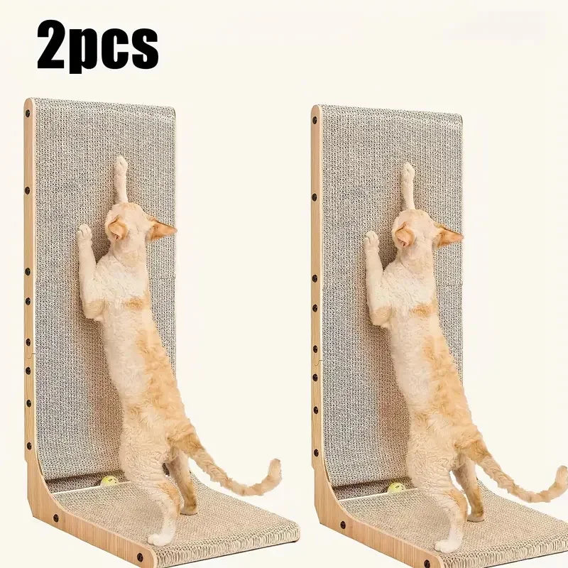 L Shaped Cardboard Cat Scratching Post For Indoor Use