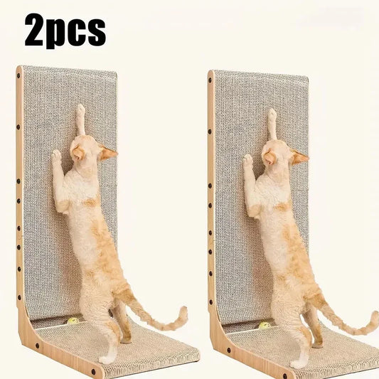 L Shaped Cardboard Cat Scratching Post For Indoor Use