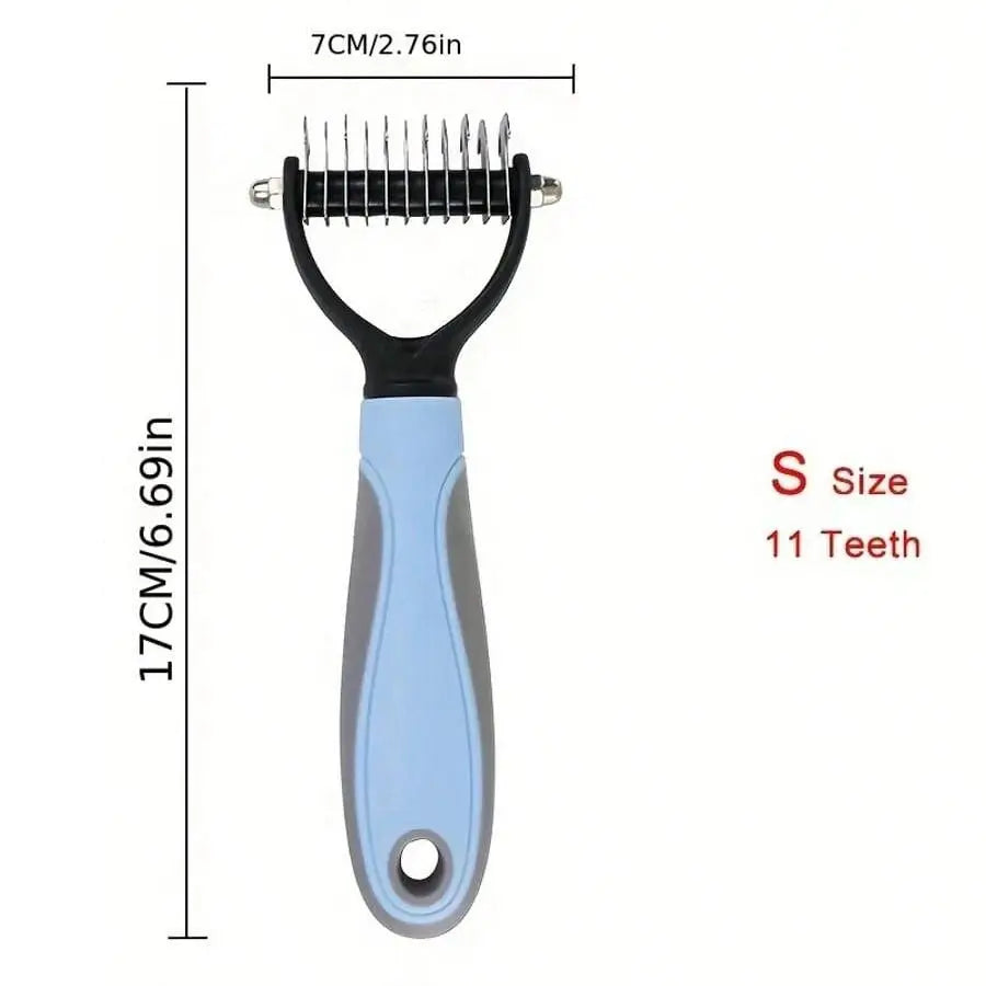 Pet Fur Cutter Double Sided Grooming Brush For Dogs