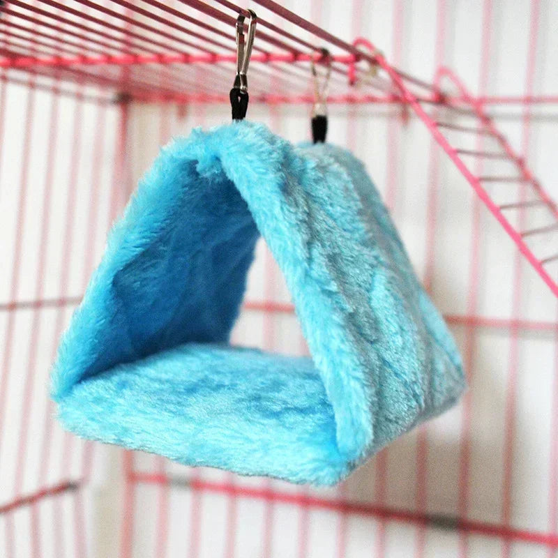 Pet Bird Parrot Cage With Warm Hammock Hut Tent Sleeping